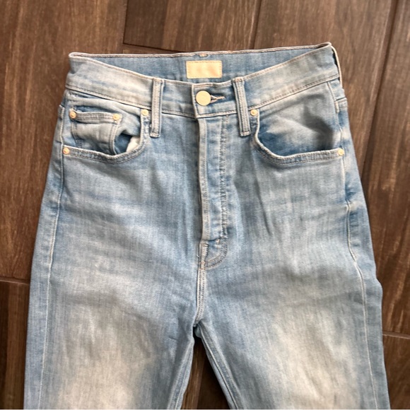 MOTHER The Tripper Ankle Fray Jeans in Island Time Sz 24 - Picture 4 of 11